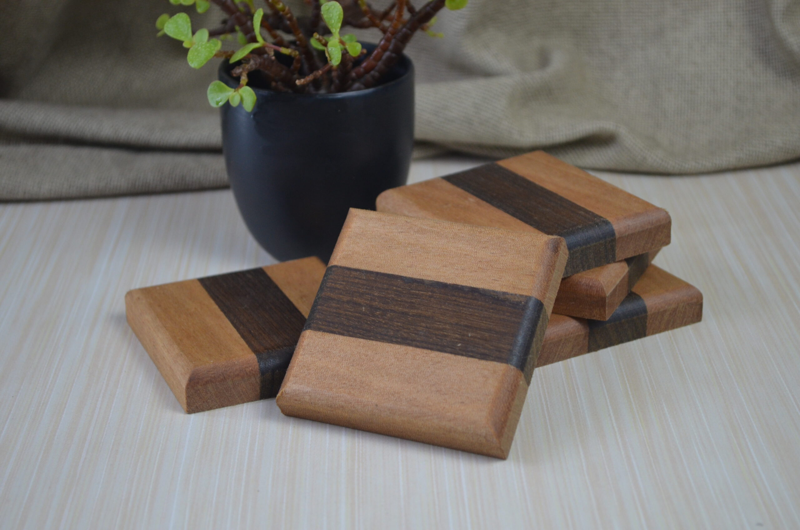 Wood Mosaic Coasters